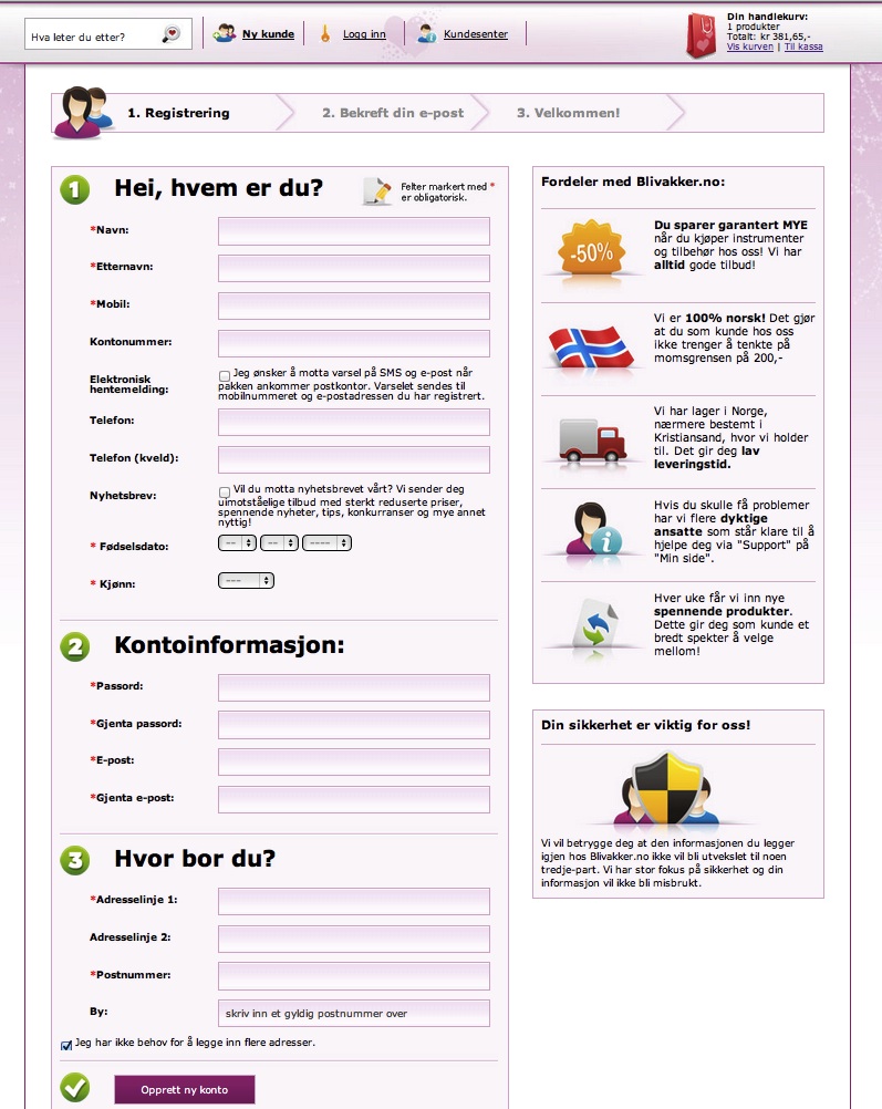 The old registration process