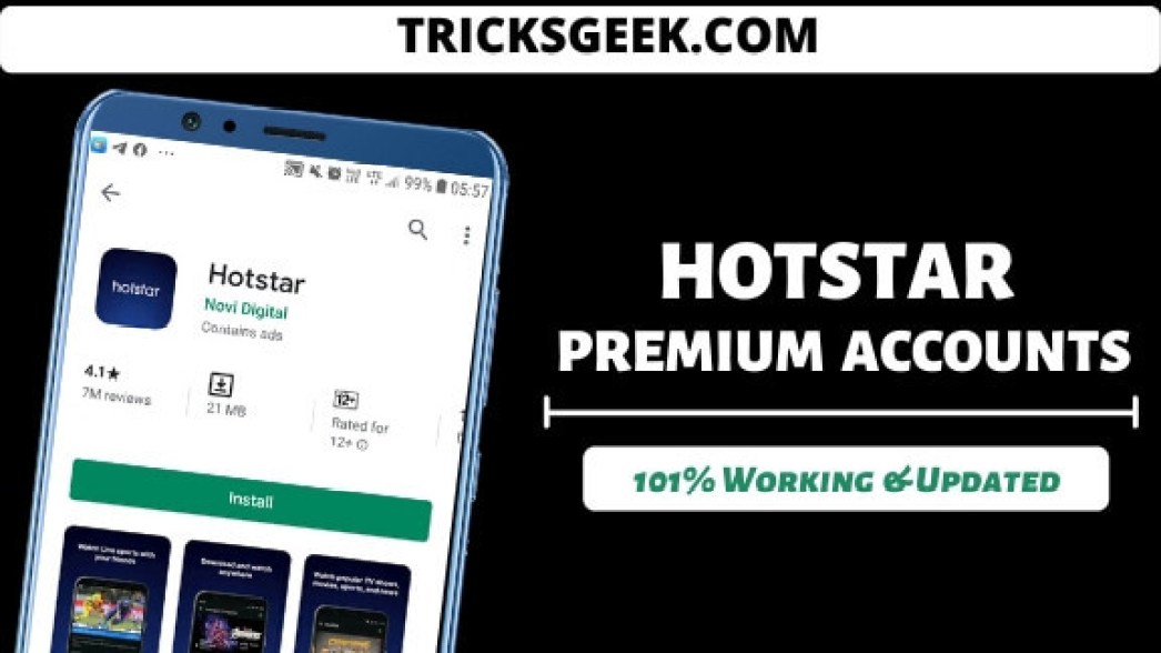Hotstar premium account username and password list