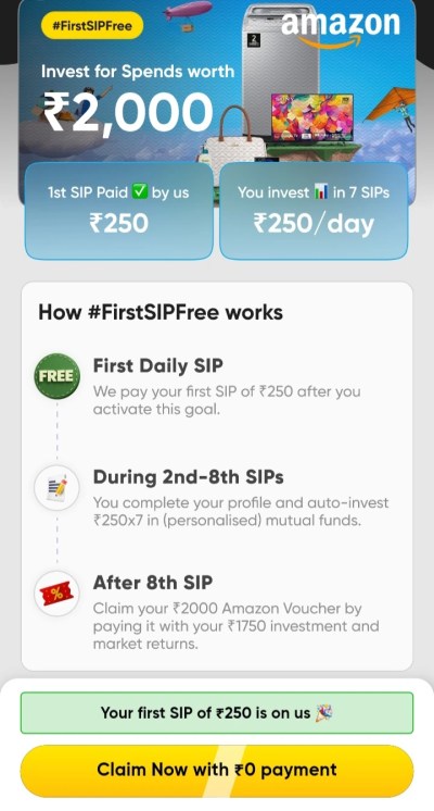 Get Amazon Voucher worth ₹250 Free with Multipl 2 How Multipl SIP works