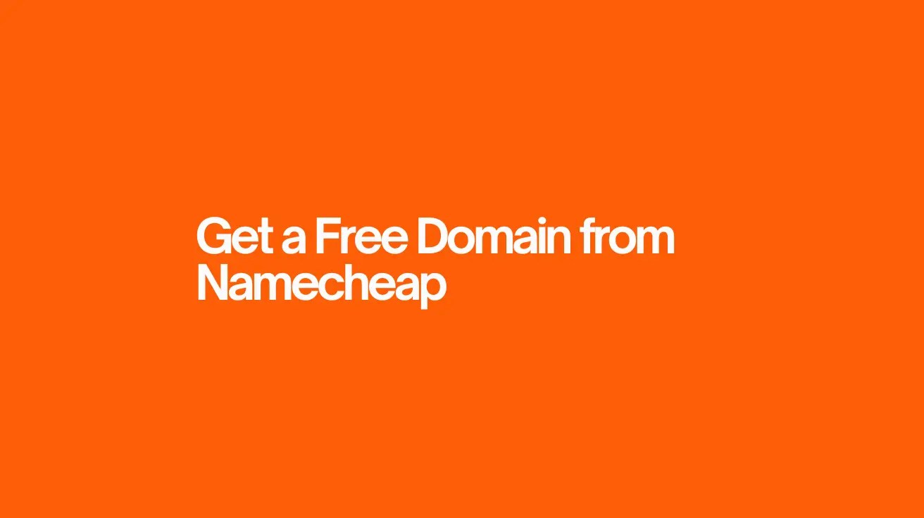 Get a Free Domain from Namecheap