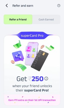 SuperMoney Refer & Earn – ₹250/Refer + Cashback on Transactions