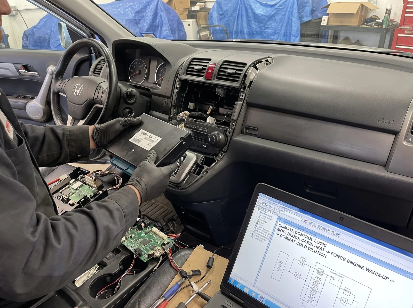 Honda AC Control Unit Replacement