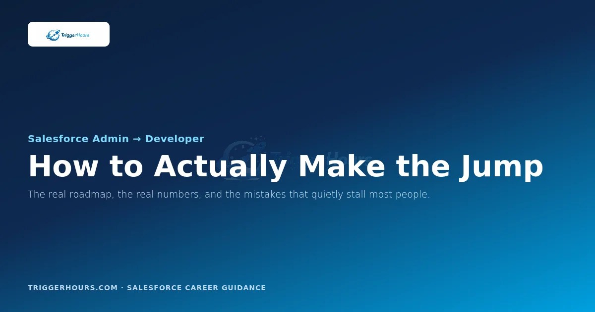 salesforce admin to developer