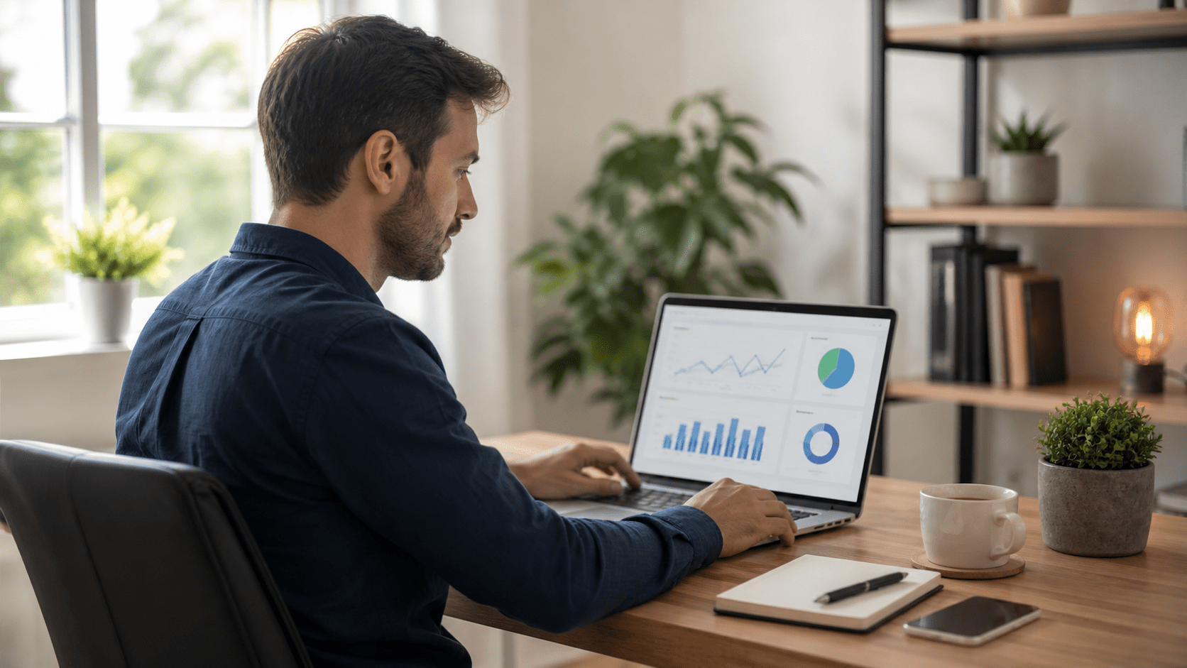 Affiliate marketer reviewing stable income strategy to protect affiliate income from algorithm changes