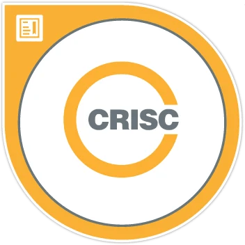 ISACA CRISC Certified in Risk and Information Systems Control certification badge earned by Michael Theriault of Trimark Security