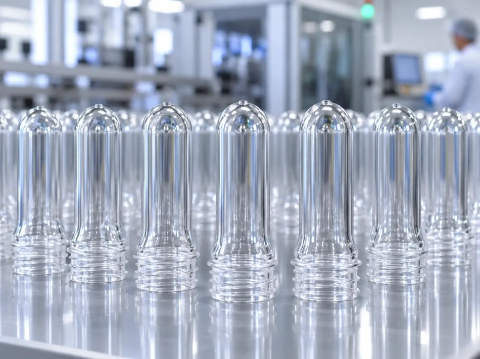 Clear PET preforms for bottle manufacturing