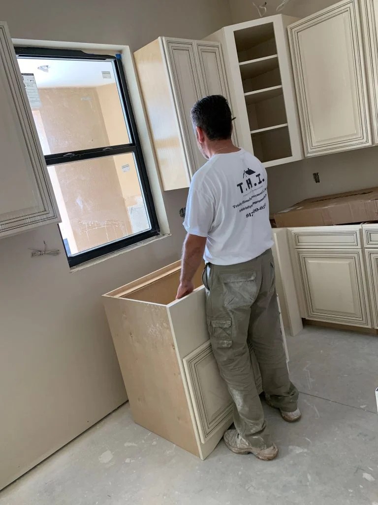 Photo of Kitchen Cabinet Installation process