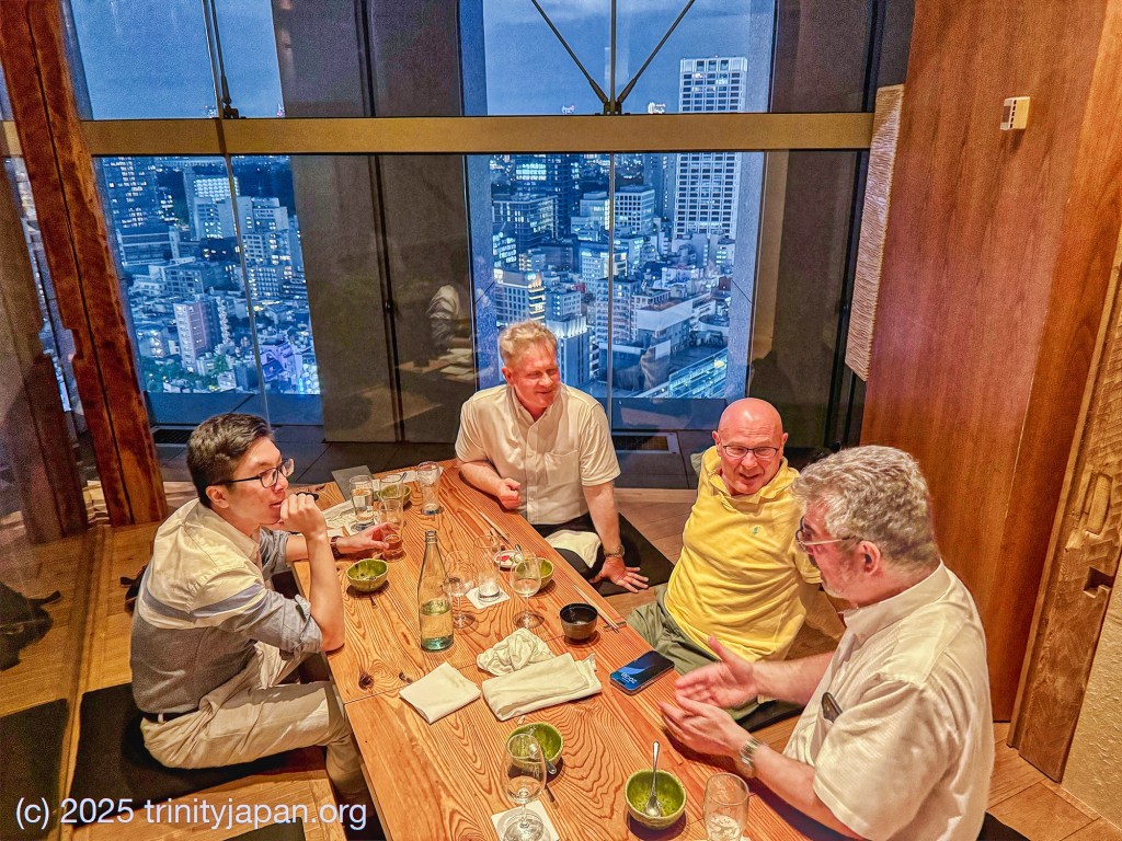 Trinity Japan dinner meeting Friday 11 July 2025