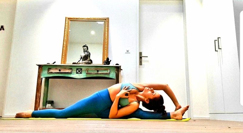 Just Keep Moving Yoga Trinity - Premium Vintage Photo Gallery - High Resolution