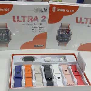 CROWN AZ 900 Ultra 2 Smart Watch – 7-in-1 Strap Combo | Big 2.01” Display | Bluetooth Calling | Fitness Tracker