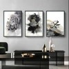 set of 3 sticky wooden frames for home office wall decore / sticky phototiles