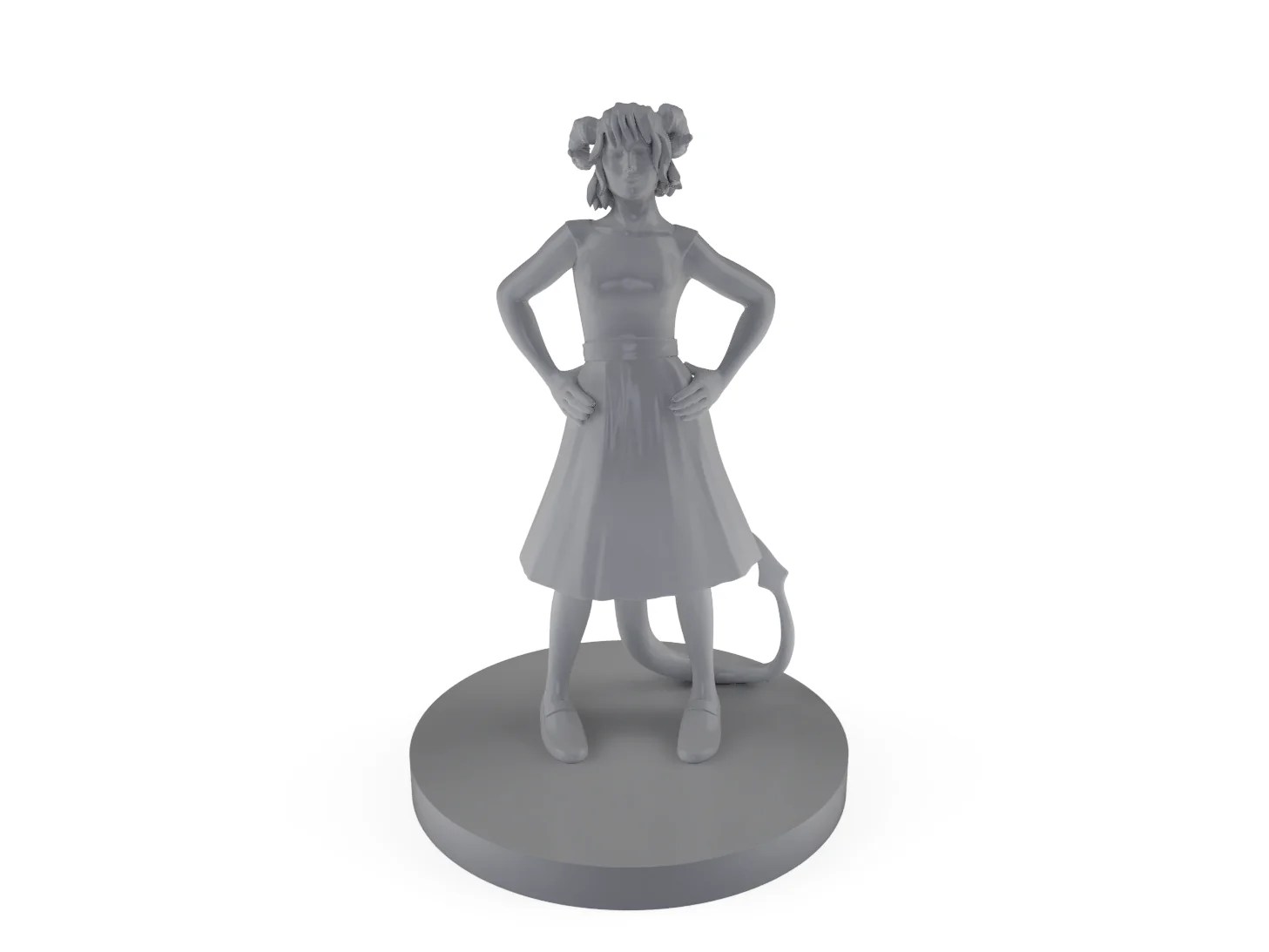 Tiefling Female Bard 3 High Quality Tabletop Miniature Triple D Designs
