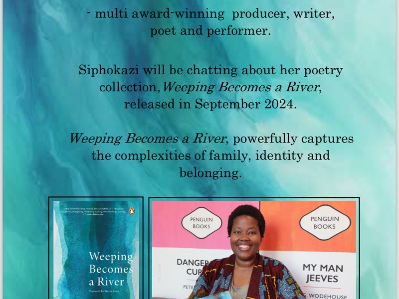 Siphokazi at Page Turners Book Club in Pinelands on Wednesday 16th April 10am