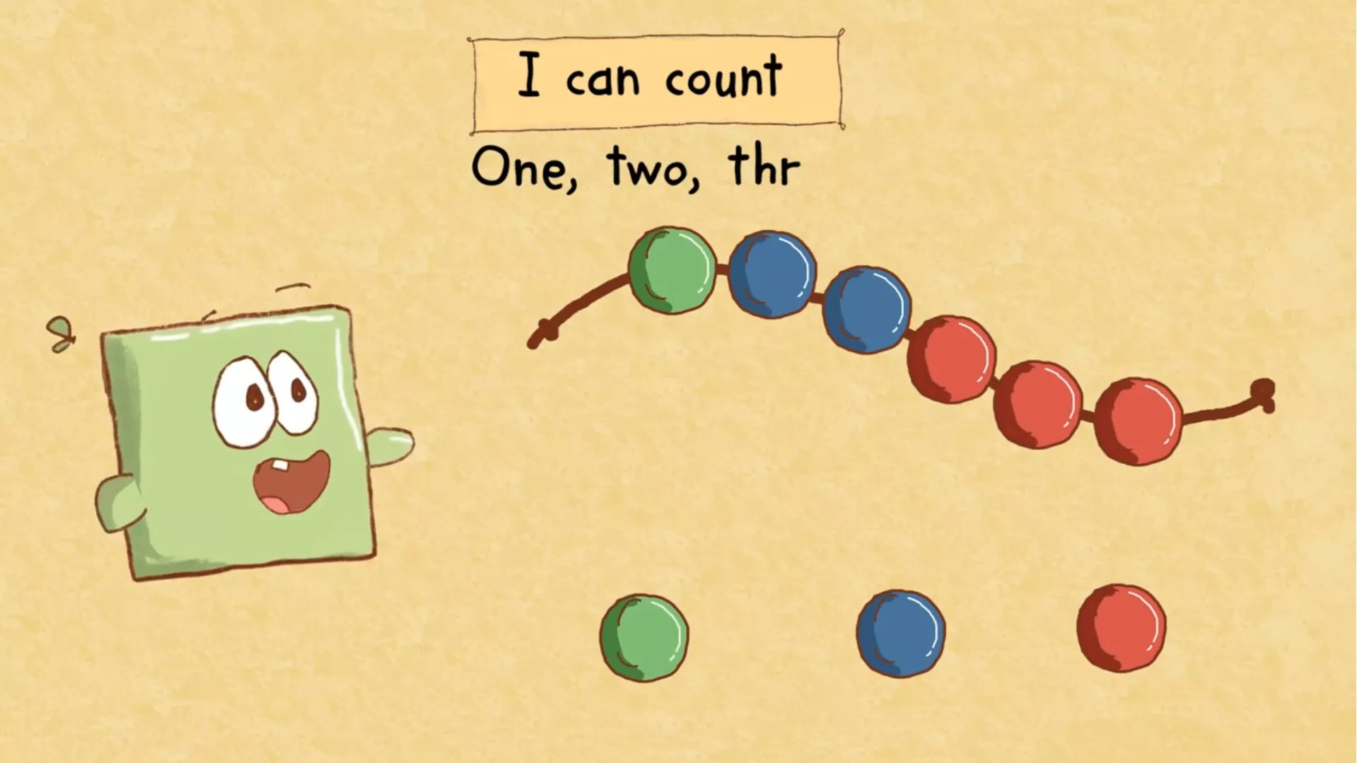 I can count 2d animation, string count animation