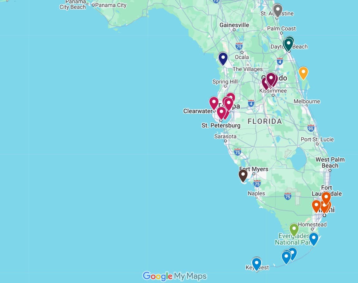Florida Bucket List 15 You Must Visit Google Maps Florida Bucket List 