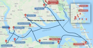 How To Cross The Albemarle Sound Of North Carolina Trips Of Discovery ICW Albemarle Loop 320x164 