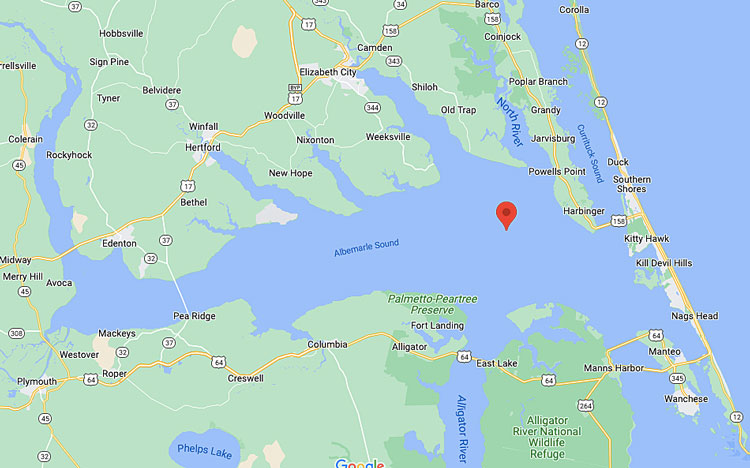 How To Cross The Albemarle Sound Of North Carolina Trips Of Discovery ICW Albemarle Sound 