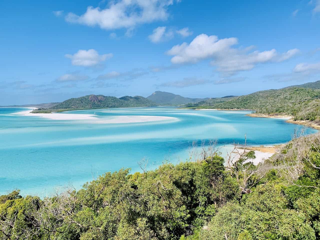 Take an uphill stroll to look over the turquiose waters to hill inlet, a culturally significant area to the ngaro people. The Stunning Hill Inlet Lookout Whitehaven Beach Swirling Sands