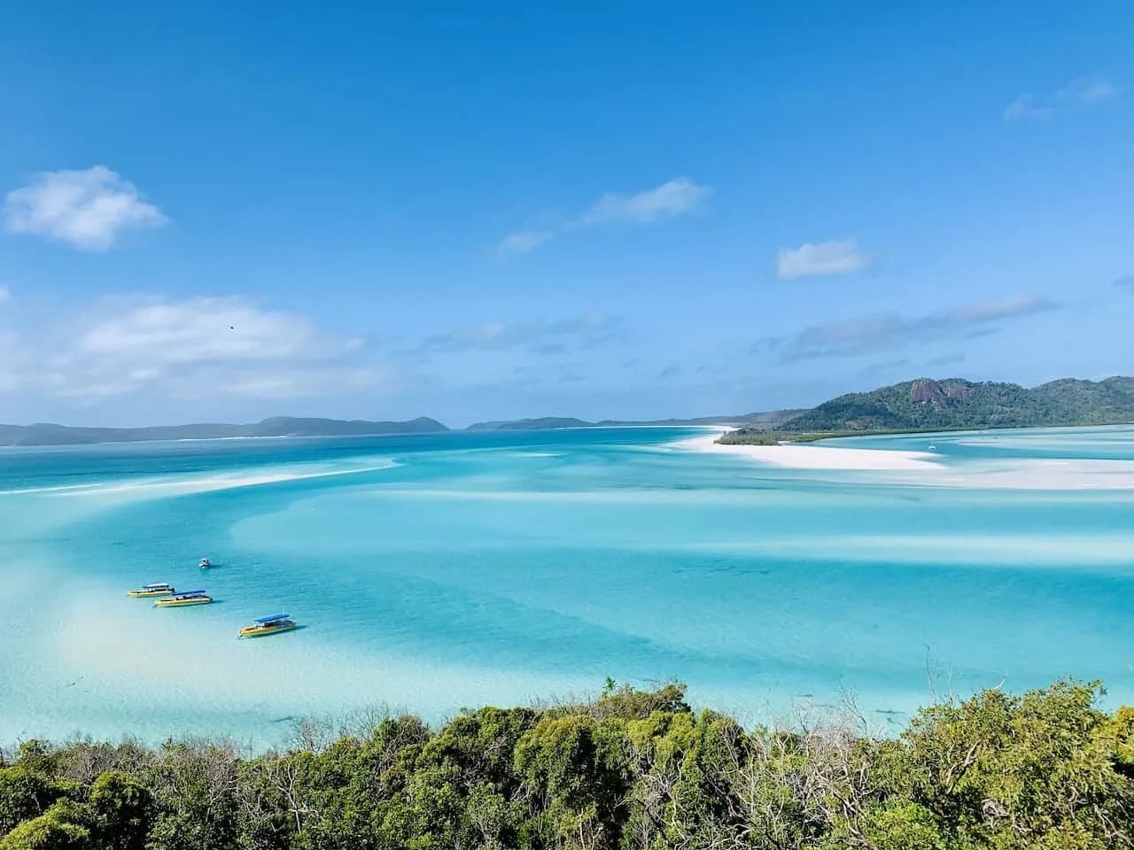 20066 cruise whitsundays whitehaven beach half day; The Stunning Hill Inlet Lookout Whitehaven Beach Swirling Sands