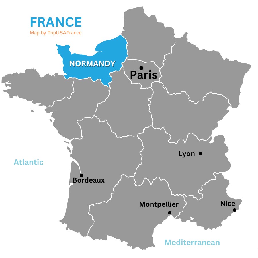 Normandy Map Information Should See Locations Meals And Journey Map Normandy 3 