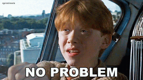 Ron Weasley No problem