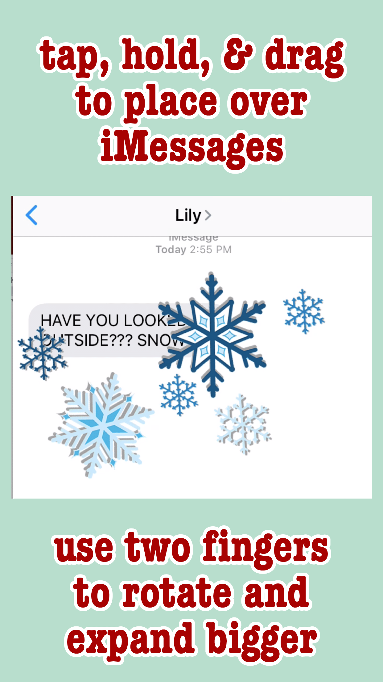 5.5-Inch iPhone Portrait Send Sticker - 2