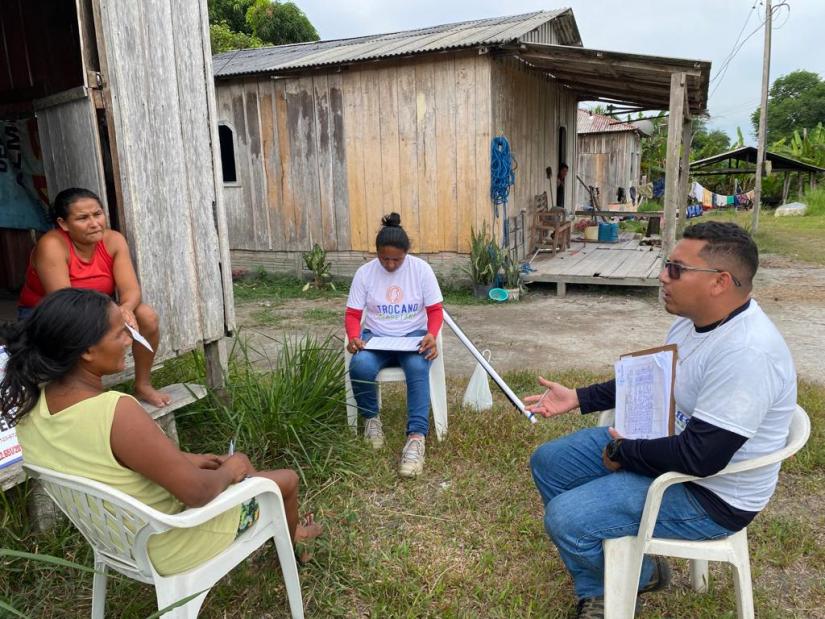 Pesquisa social com membros da comunidade