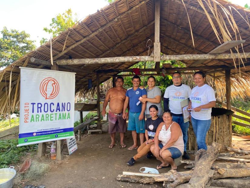 Visitas da equipe Trocano à comunidade