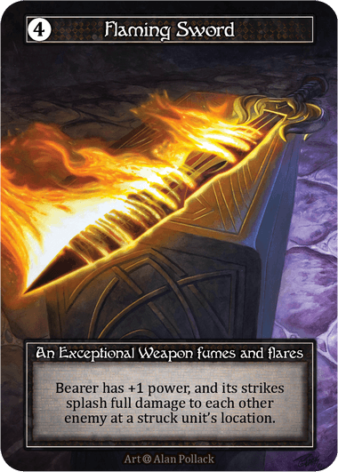 Flaming Sword (foil α) Exc.