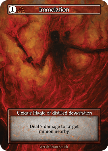 Immolation (foil α) Un.