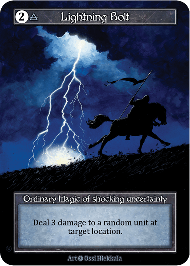 Lightning Bolt  (foil α) Ord.