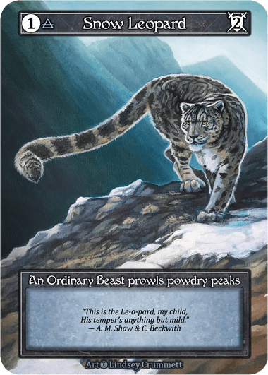 Snow Leopard  (foil α) Ord.
