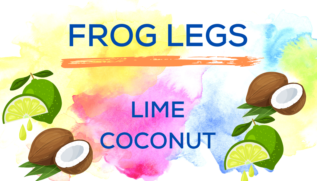 Shaved Ice Flavors-Tropical Sno Peoria-FROG LEGS- fresh lime, creamy coconut