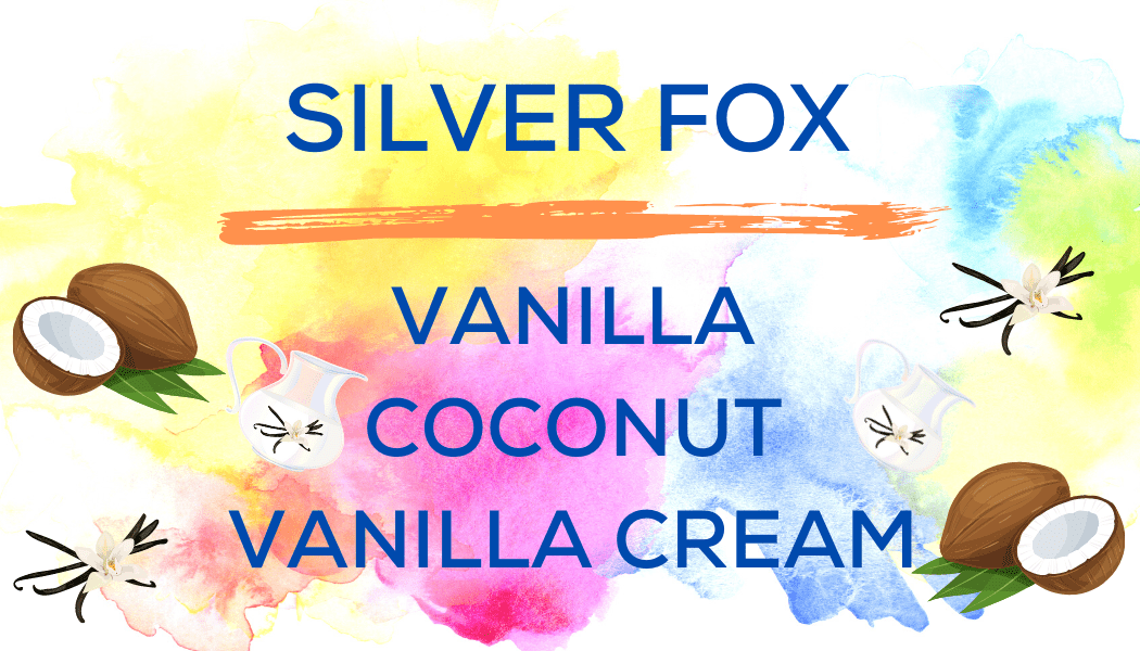 Shaved Ice Flavors-Tropical Sno Peoria-SILVER FOX-, vanilla, coconut, vanilla cream