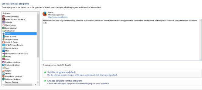 default programs 1