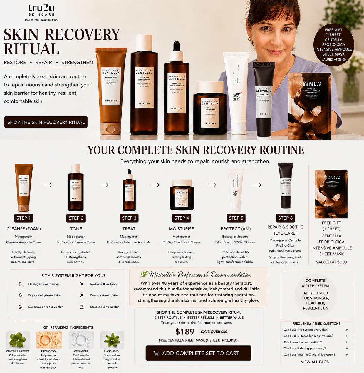 Recovery - Repair Skincare System