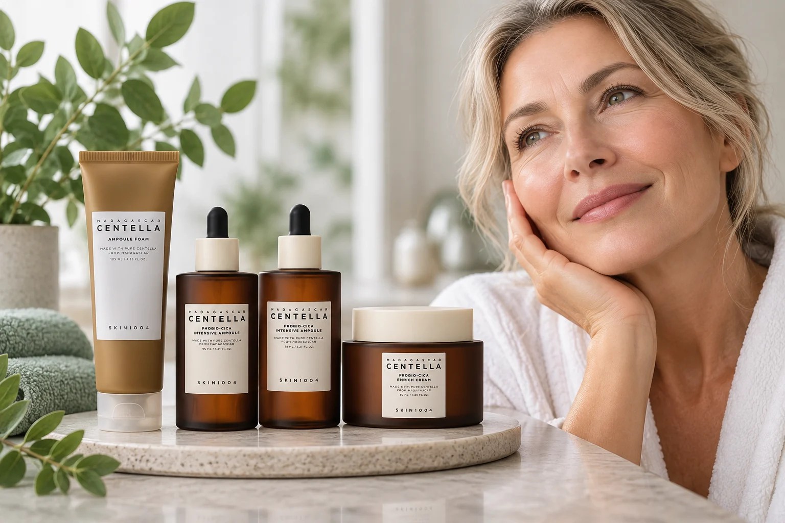 Simple supportive skincare for mature skin