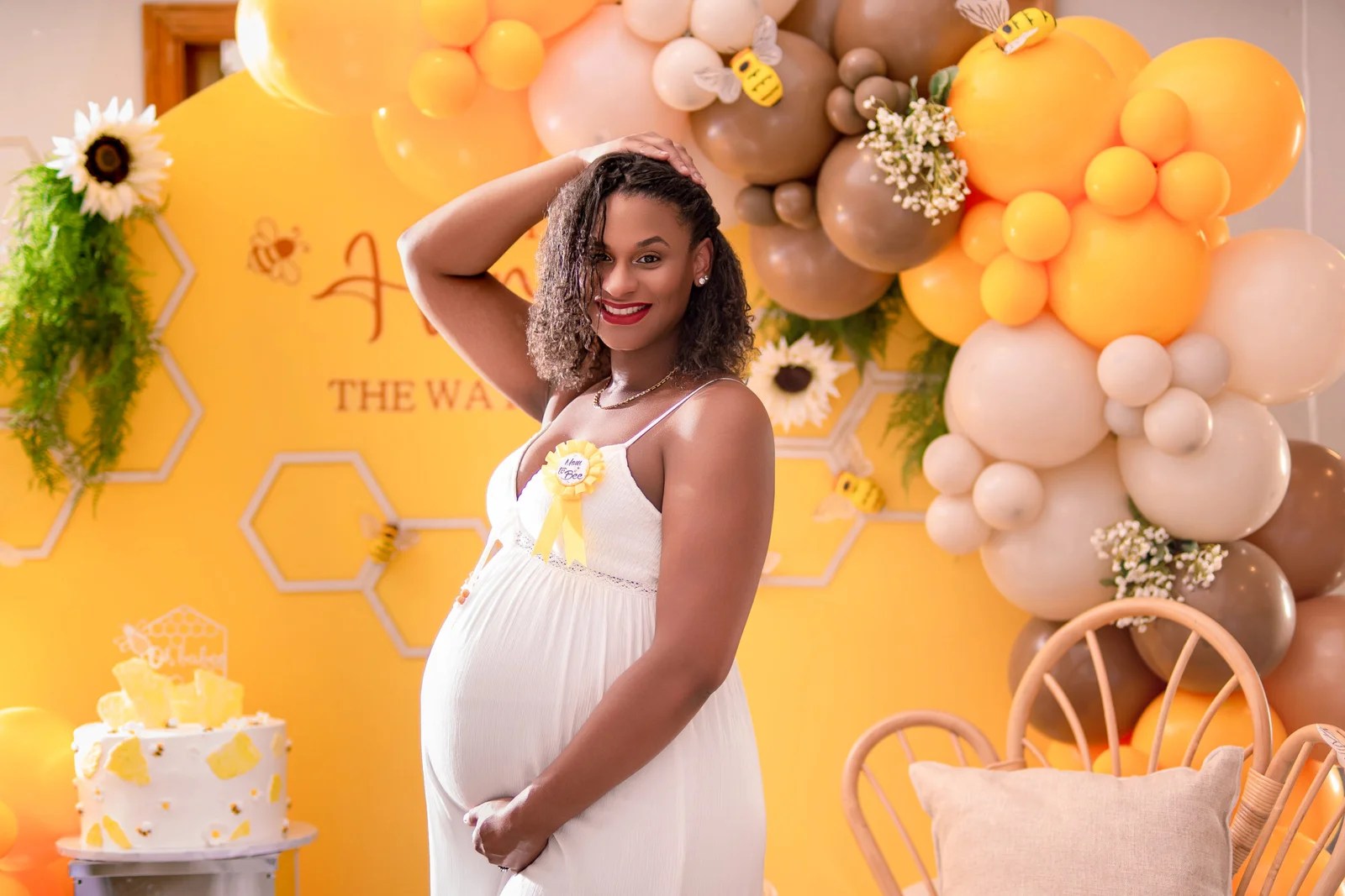 Maternity Photograph at a baby shower