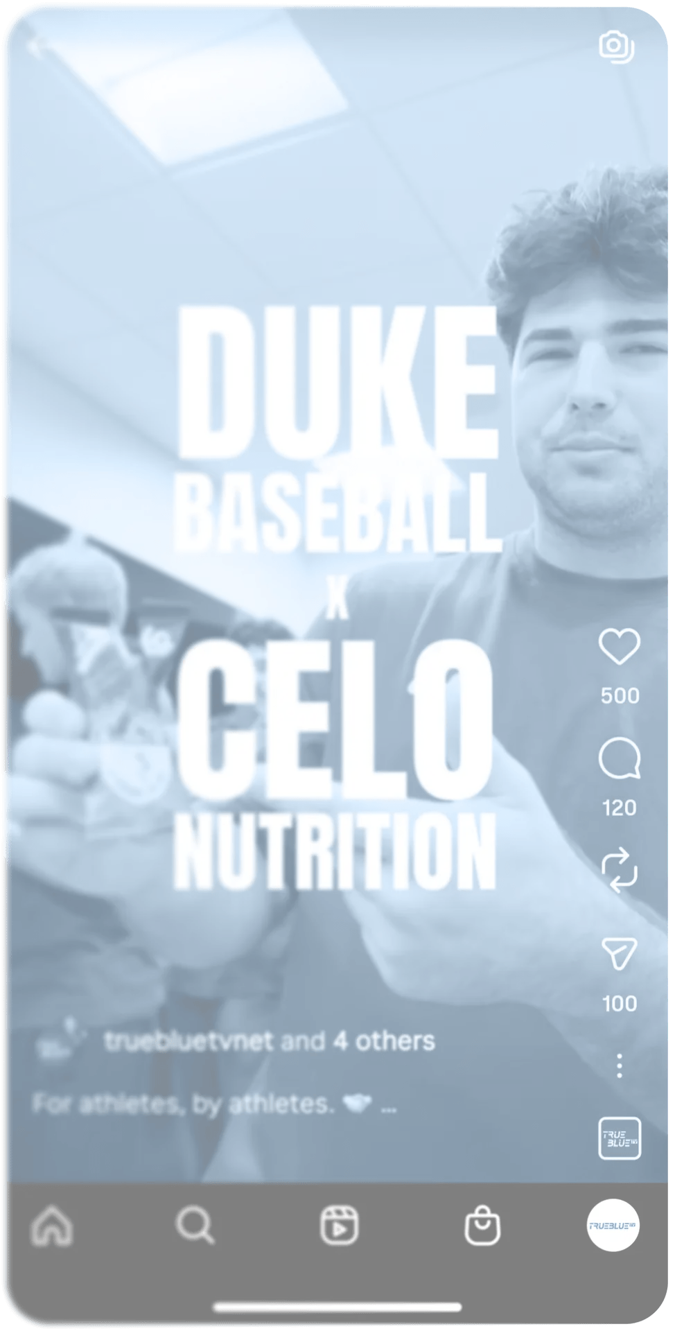 Duke baseball and CELO Nutrition partnership graphic