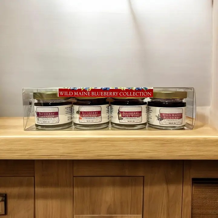 Wild maine blueberry preserves collection