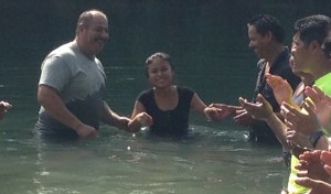 This was one of the happy believers who made a public profession of faith through baptism.