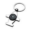 Compass Aircraft Key Chain Airplane Model Aviation Career Pendant Gift Alloy Metal Keychain