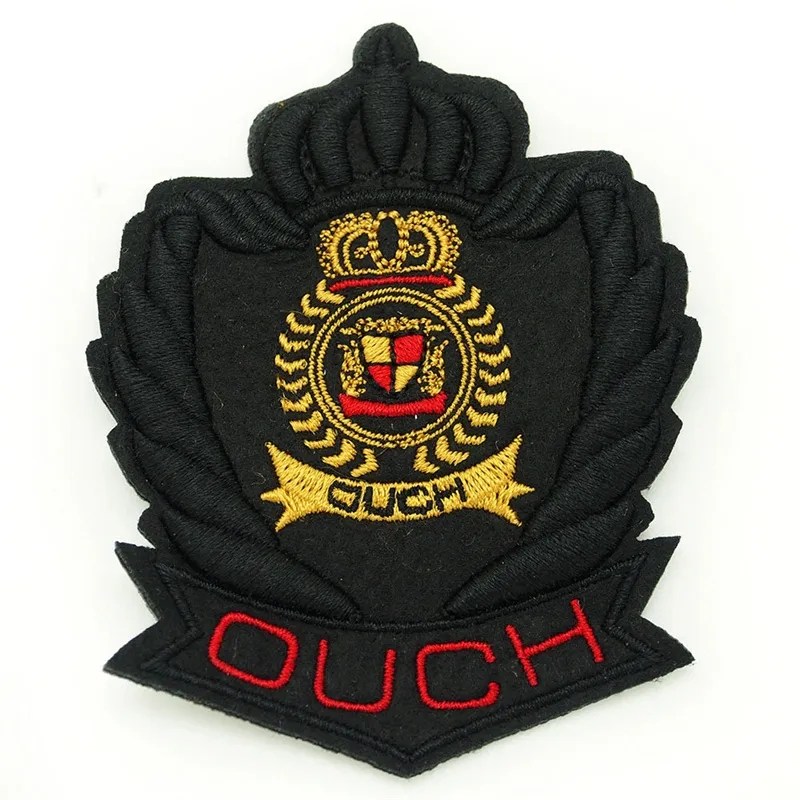 Federation Organization Garment Clothing Twill Embroidery Lapel PVC Patch Chenille Embroidered Badge