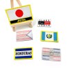 Clothing Accessories Flag Badge Embroidered Crown Badges