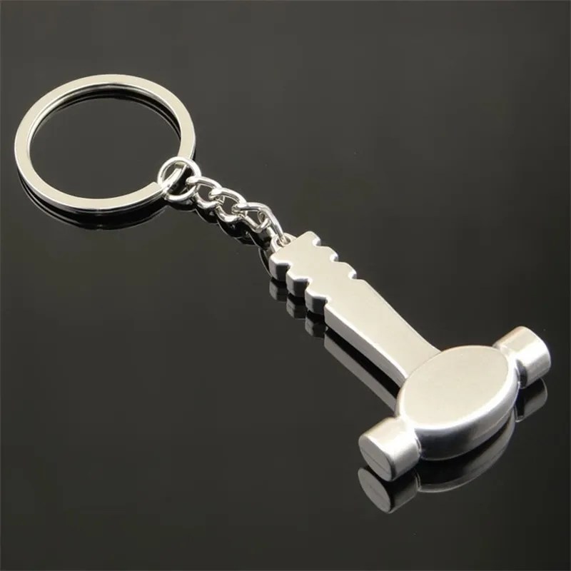 Mini Tool Key Chain Hexagonal Wrench Hammer Shovel Pliers Gift Alloy Metal Keychain