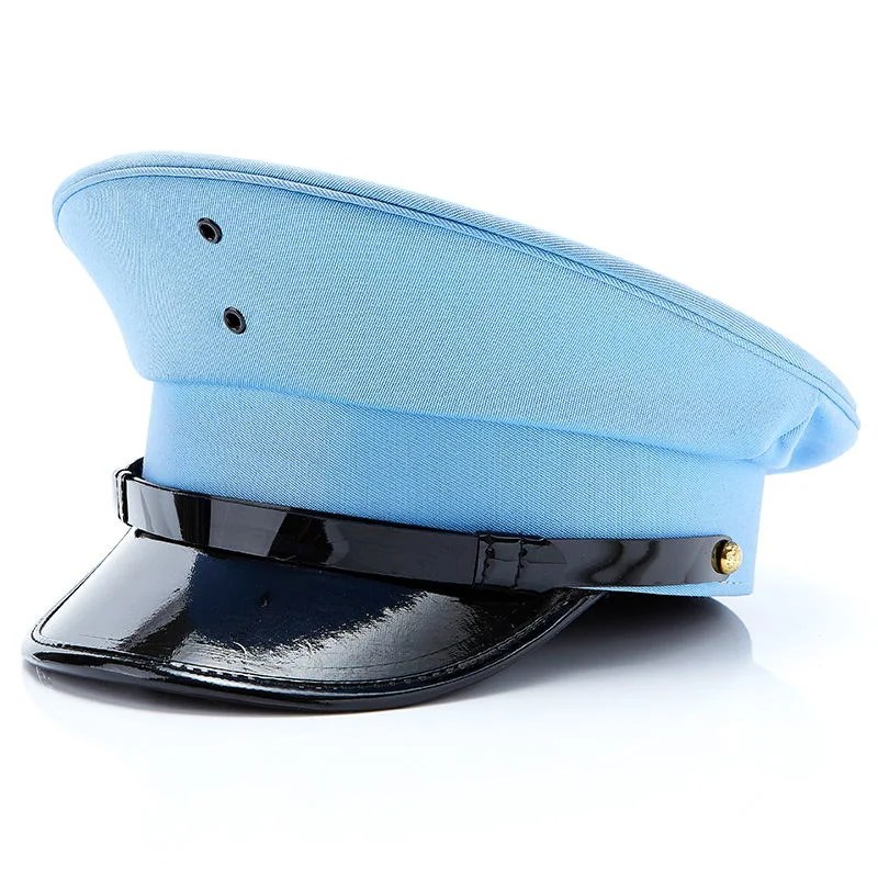 European and American High Crown Navy Captain Officer Army Military Hats