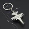 Simulation Fighter Jet Key Chain Mini Pulley Air Show Gift Alloy Metal Keychain