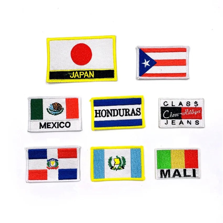 Clothing Accessories Flag Badge Embroidered Crown Badges