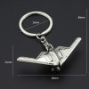 Simulation Fighter Jet Key Chain Mini Pulley Air Show Gift Alloy Metal Keychain