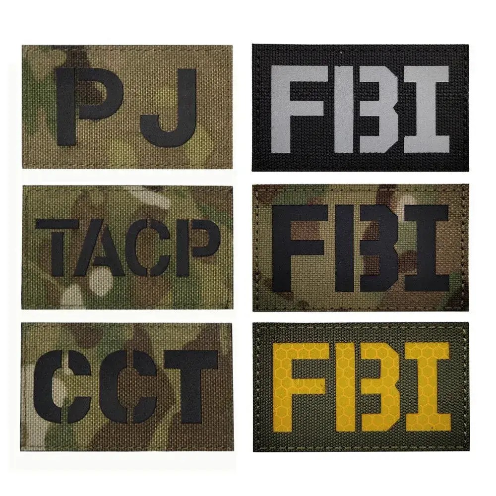 Afsoc Tacppj IR Skill Insignia Fbi Camouflage Clothing Reflective Soldier Embroiedred Patches
